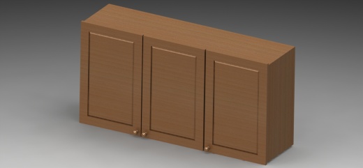 有3扇门的木质壁柜缩略图